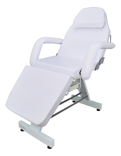 Maca Poltrona Cadeira Fixa Spa Estética Massagem Com Plastificação Salus Brasil Cor Branco