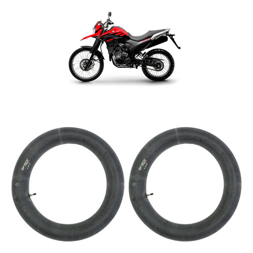Par Câmara Ar Xtz Lander Gp Tech Com Bico Válvula Traseira Tipo Da Válvula Schrader