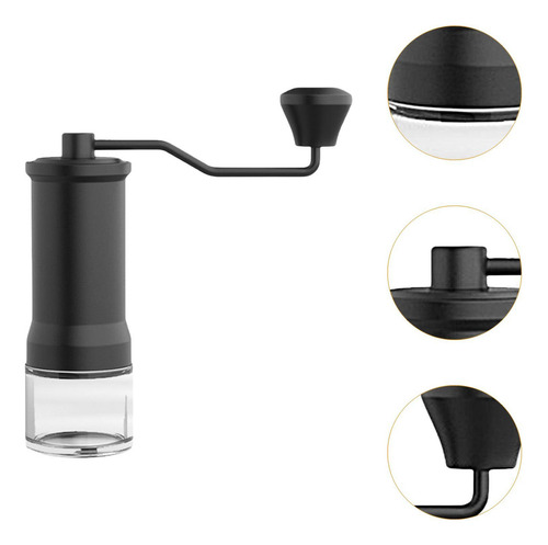 Molinillo De Café Manual De Acero Inoxidable Con Rebabas Y,