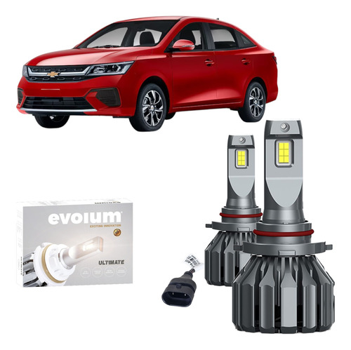 Focos Led 9005 Chevrolet Aveo 2024 2025 15000lm Luz Alta Csp