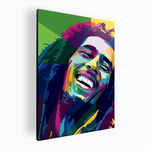 Cuadro Decorativo Moderno Mural Poster Bob Marley 60x84 Mdf