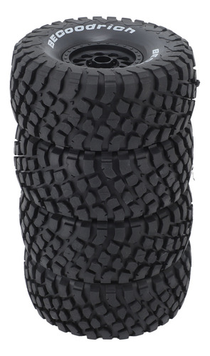 Llantas De Coche Rc, 4 Unidades, Excelente Agarre, Goma, Plá