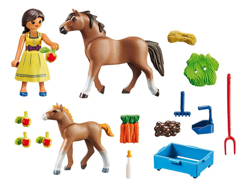 Spirit - Pru com cavalo e pônei - Playmobil - 70122