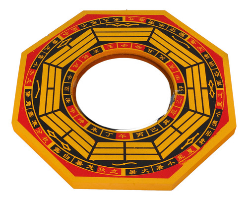 Espejo Bagua Feng Shui De 8 Pulgadas Con Apariencia Convexa,
