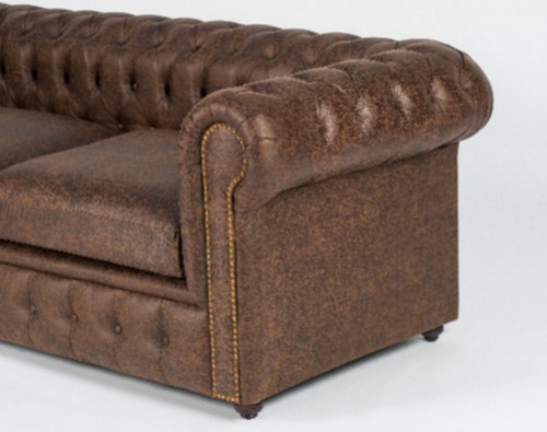 Imagen 2 de 4 de Sillón Sofá Chester Tapizado 3 Cuerpos Color Living - Cuotas