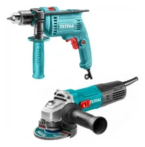 Comprar Taladro Percutor 680w + Amoladora 750w 4½'' Angular Esmeril