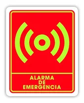 Comprar Señalamiento Alarma De Emergencia Fotoluminiscente 30x40