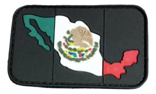 Insignia Bandera De México Fondo Negro