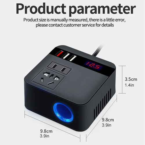 Imagen 8 de 9 de Inversor De Potencia Convertidores De 12v/24v A 110v/220v