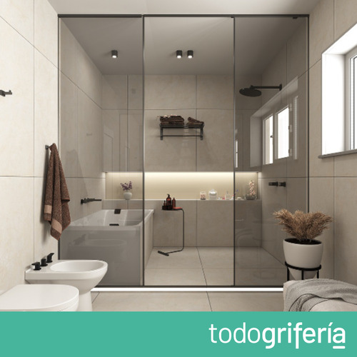 Grifería De Bañera Andez Nice Xxl Lever Ngr 615.50