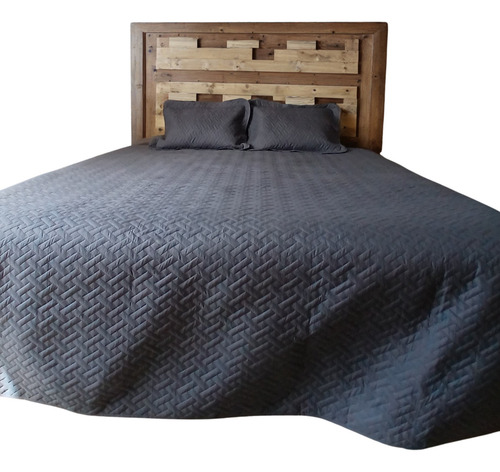 Edredon Ligero Colcha Ligera Doble Vista Adhed Textura Suave Color Gris Queen Size Diseño De La Tela Gris Oscuro/gris Claro
