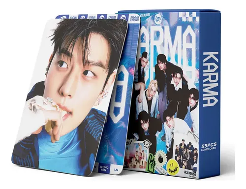 Photocard Kpop Karma V3 Stray Kids C/ 55 Fotos Lomo Card