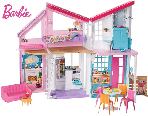 Casa Malibu De Barbie Plegable Para Muñecas