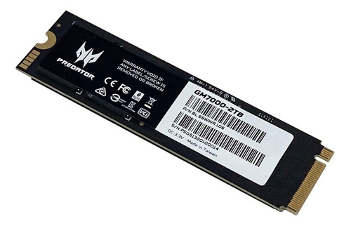 Ssd M.2 Acer Predator Gm7000 2tb Pcie 4.0 Bl.9bwwr.106 Negro