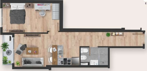 Imagen 7 de 12 de Venta De 1 Dormitorio En Cordón, Level 2