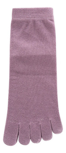 5 Pares De Calcetines De Algodón Femeninos Con Cinco Dedos