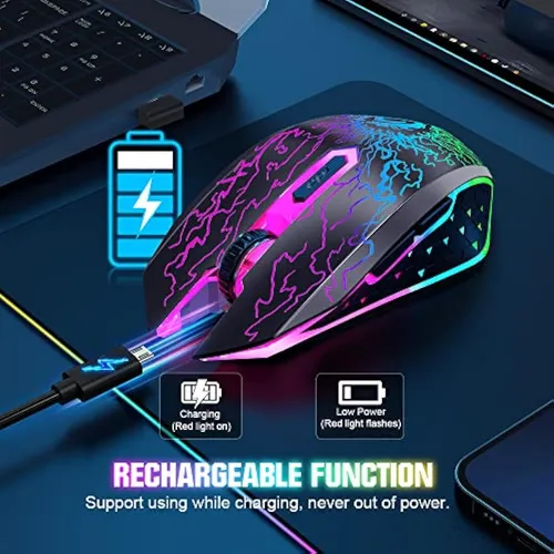 Versiontech. Ratón Inalámbrico Para Juegos, Mouse