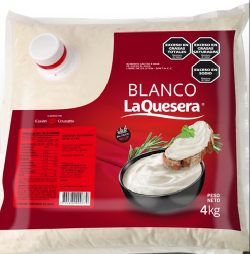 Queso Crema La Quesera, Precio Por 1 Kg.