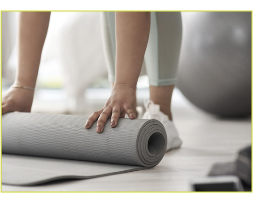 Colchoneta Mat Yoga/Pilates Gris 173 X 61x 0.4 Cm