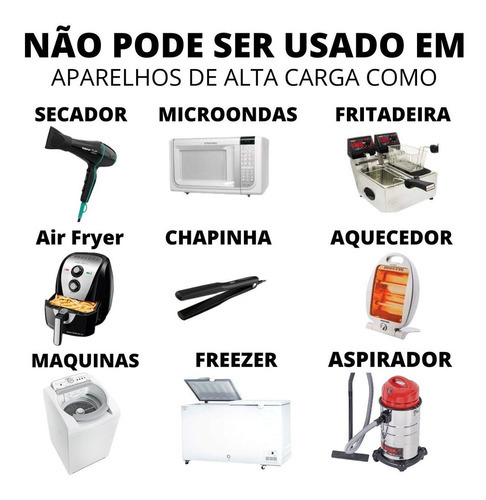 15 Adaptadores Pino Cubo Coloridos Benjamin 4 Saídas 10a 20a Voltagem Bivolt 220v/110v