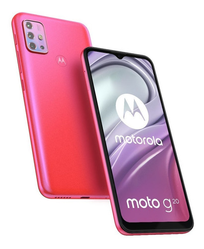 Imagen 2 de 4 de Moto G20 64 GB rosa flamingo 4 GB RAM