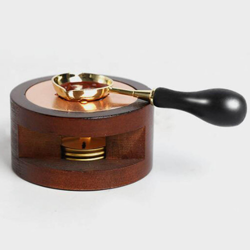 Cuchara De Cera Sello De Sellado De Cera Con Mango De Negro