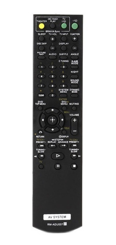 Control Remoto Audio Receiver Sony Rm-adu007