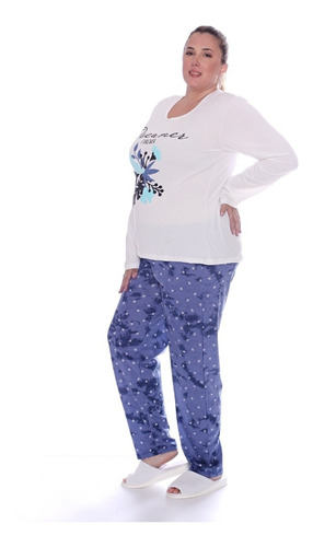 Pijama De Mujer Invierno Talle Super Grande Art 846
