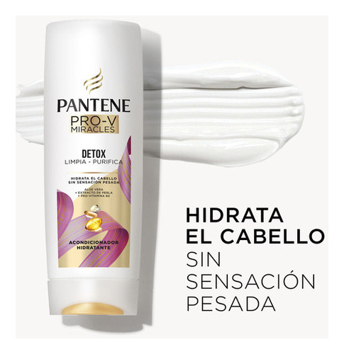 Acondicionador Hidratante Pantene Prov Miracles Detox 200 Ml