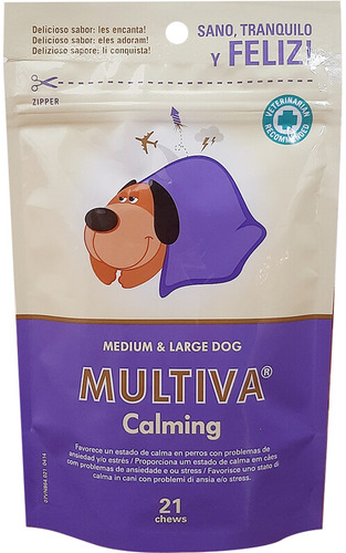 Multiva Calming Perros Medianos Y Grandes 21 Un