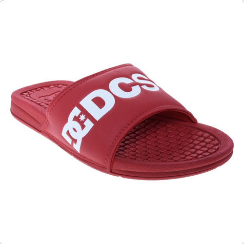 Sandalias Dc Unisex Rojo Bolsa Slides Adyl100042rw2