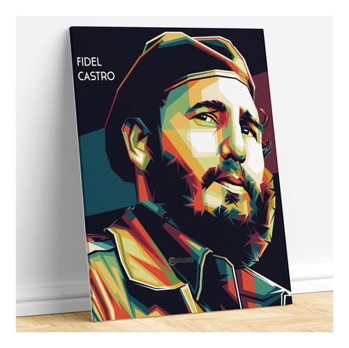 Cuadro Fidel Castro Decorativo Moderno Pieza Living