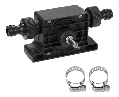 Akozon Bomba de taladro el/éctrico port/átil Bomba de transferencia de agua con fluido autocebante Bomba de taladro el/éctrico