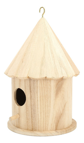 Casa Para Pájaros Redonda De Madera, Granero, Casa Para Pája