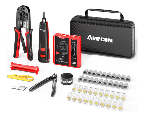 Kit Herramientas Crimpado Ethernet 10 En 1 Rj45 Rj11 Probado