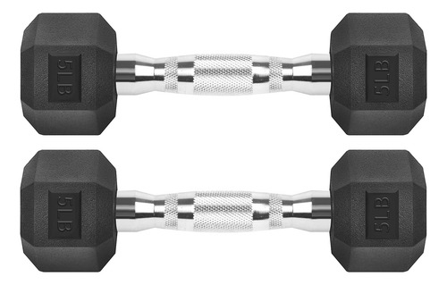 Hex Dumbbells Rubber Coated Cast Iron Hex Black Dumbbell Fre