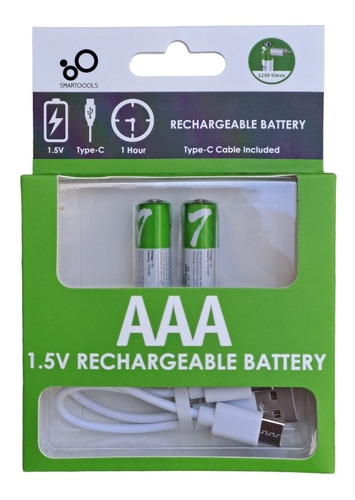 Batería Pila Recargable Aaa Mediante Usb