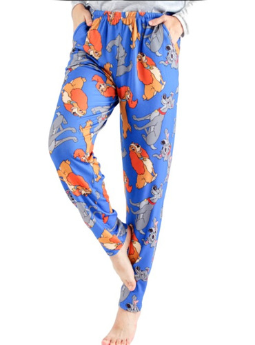 Solo Pantalón Pijama Mujer Invierno Dama Y Vagabundo Disney