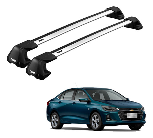 Rack Thule Nova Wingbar Edge Para Novo Onix Sedan 19 20 21