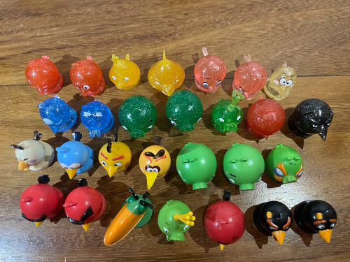 Set 4 Figuras A Color Angry Birds Vuala Red Hal Rey Cerdito (Usado)
