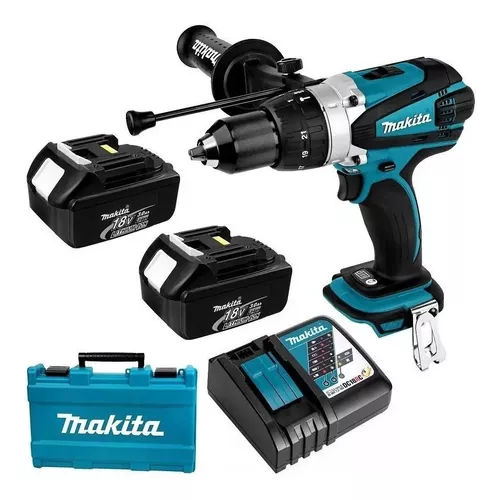 Taladro percutor inalámbrico 18V Makita DHP458RFE