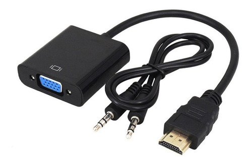 Cable Convertidor Hdmi A Vga Con Audio - Incluye Cable Audio
