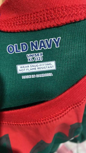 Pijama Navideña Old Navy