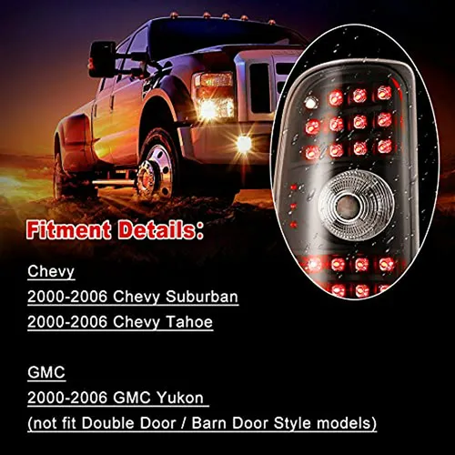Luces Traseras Led Para Chevy Suburban-tahoe-yukon , Par De
