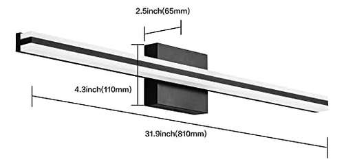 Solfart Accesorios De Tocador De Baño Led Regulables Sobre P