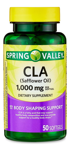 Cla 1000 Mg 50 Cápsulas Blandas Spring Valley