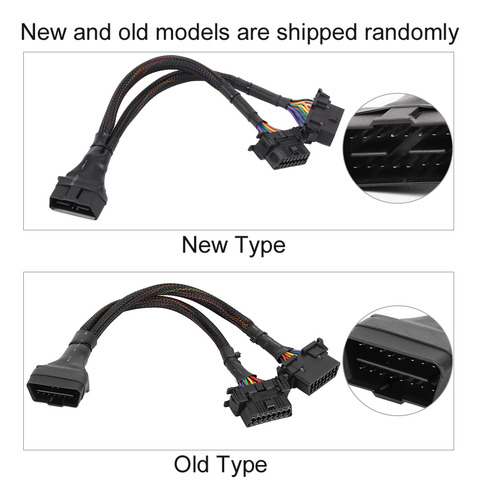 Cable De Extensión Obd, Adaptador 1 A 2, Divisor, Cable En Y
