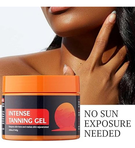 Gel Brillante Bronceador Reforzado, Bronceado Y Brillante