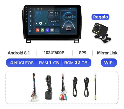 Estéreo For Toyota Tundra 2007-2013 Sequoia 2007-2016 Gps