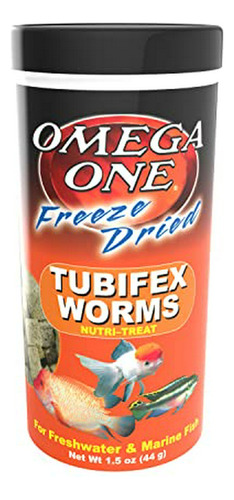 Omega Uno Liofilizado Tubifex Worms, 1,5 Oz